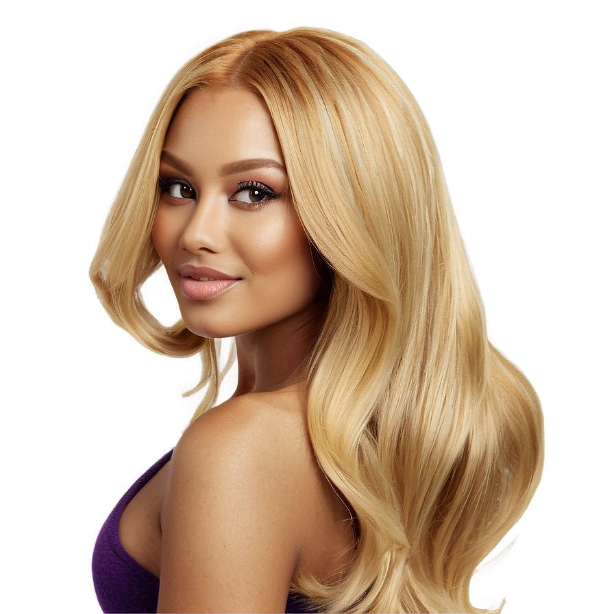 Blonde Hair Extensions Png 05252024