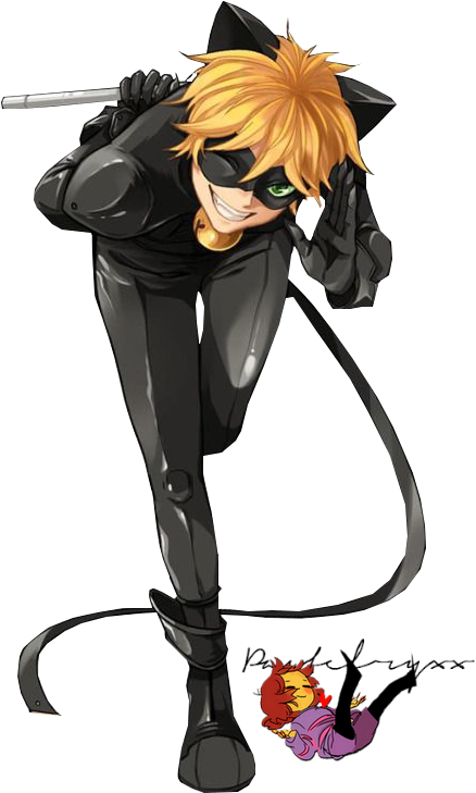 Blonde Haired Cat Thief Anime Character