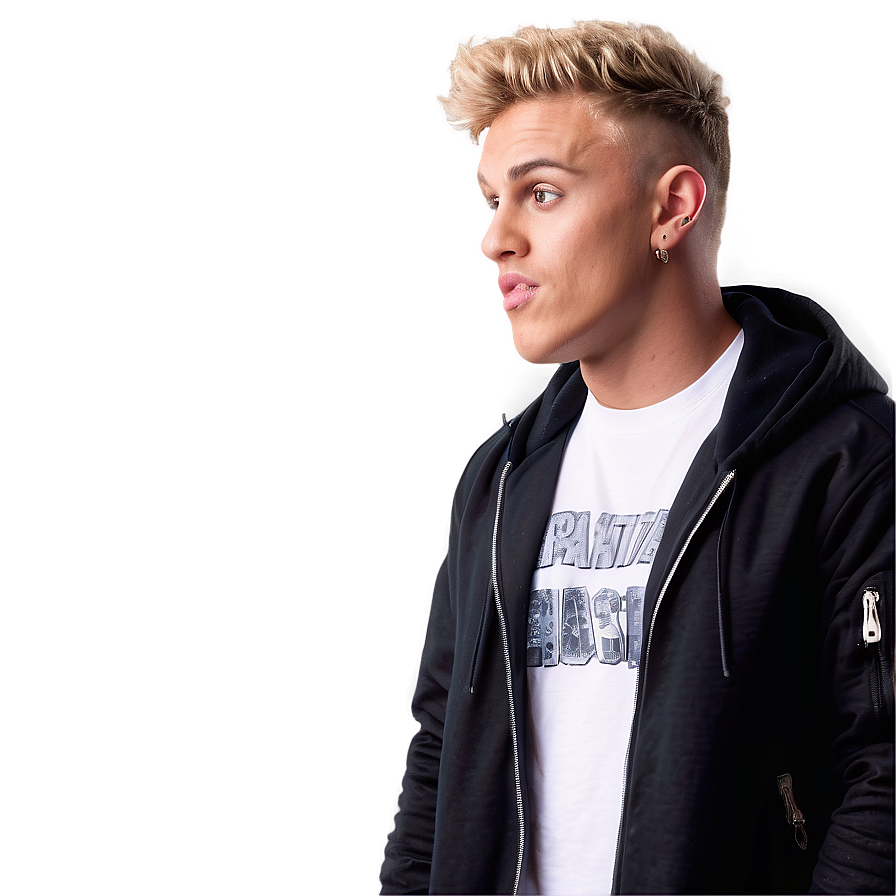 Blonde Haired Manin Hoodieand T Shirt