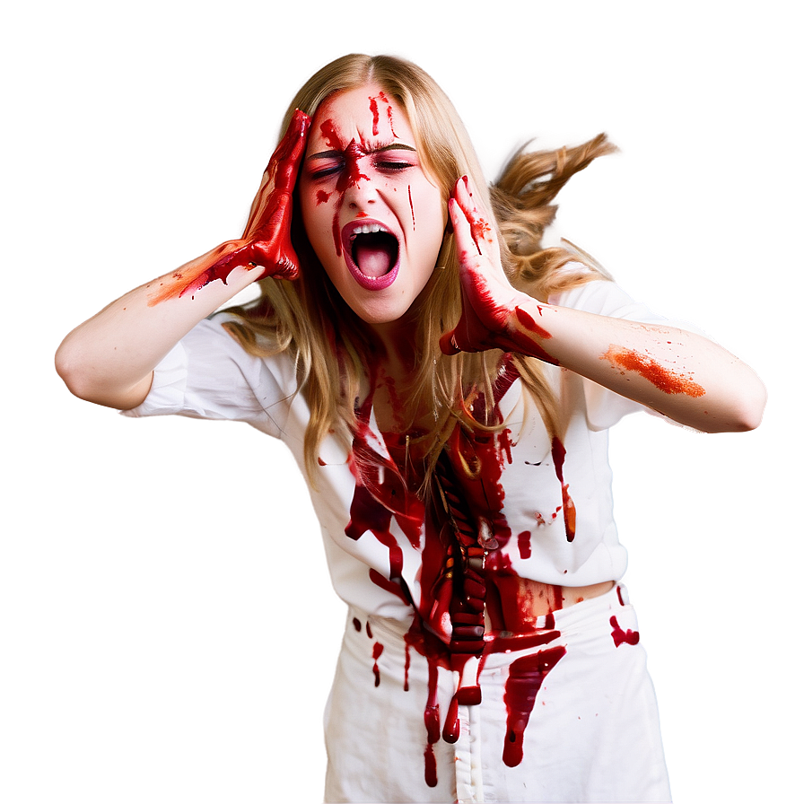 Blood-curdling Scream Png 05062024