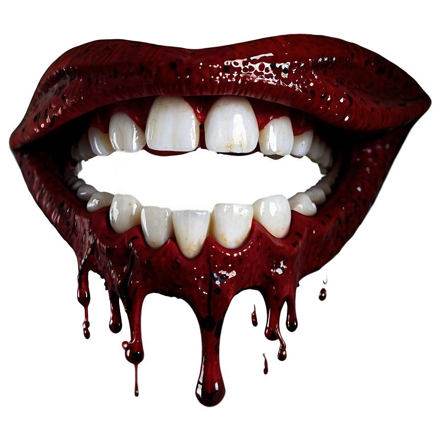 Blood Dripping Fangs Png 25