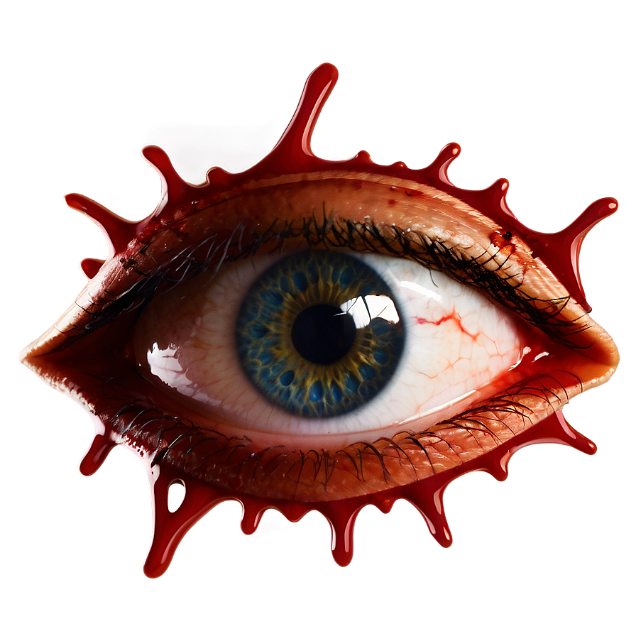 Blood Dripping From Eye Png 12
