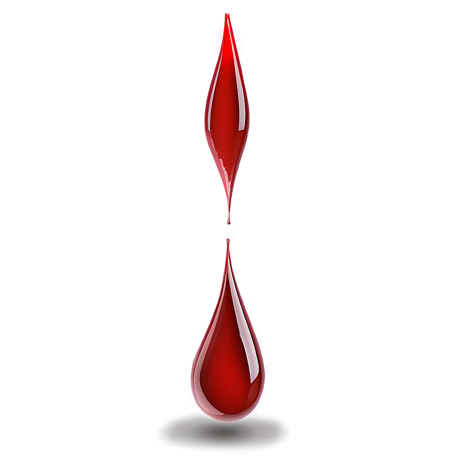 Blood Drop With Shadow Png 65