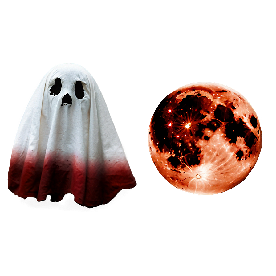 Blood Moon And Ghost Png 06112024