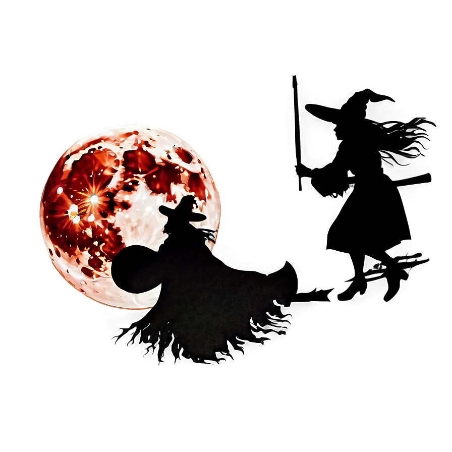 Blood Moon And Witch Png 93