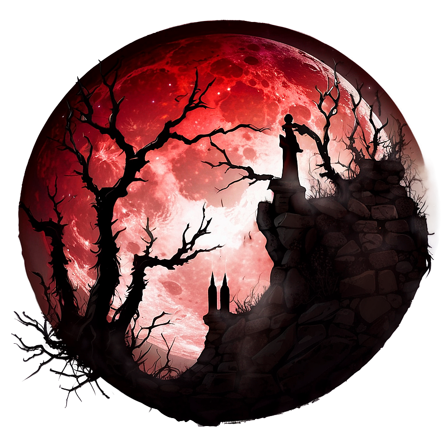 Blood Moon Dark Fantasy Png 06112024