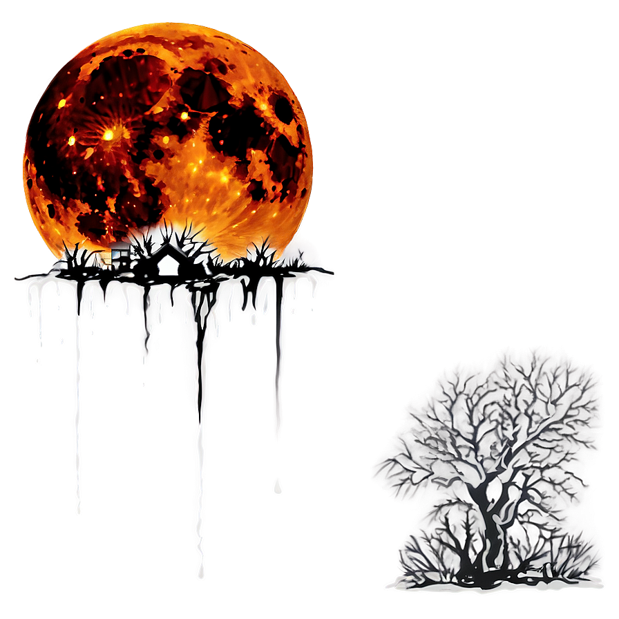 Blood Moon Halloween Night Png Ylo67