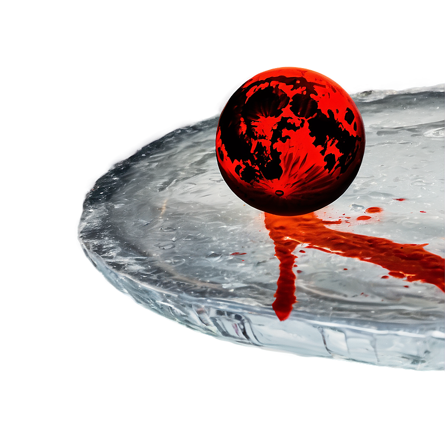 Blood Moon Over Ice Png 06112024