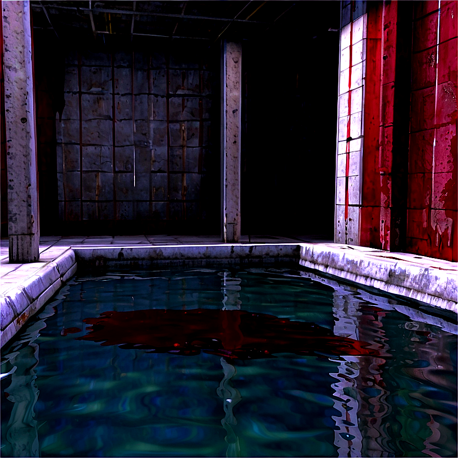 Blood Pool In Abandoned Place Png 06122024