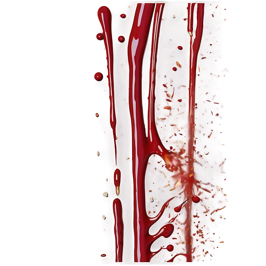 Blood Splatter Transparent Art Ecd