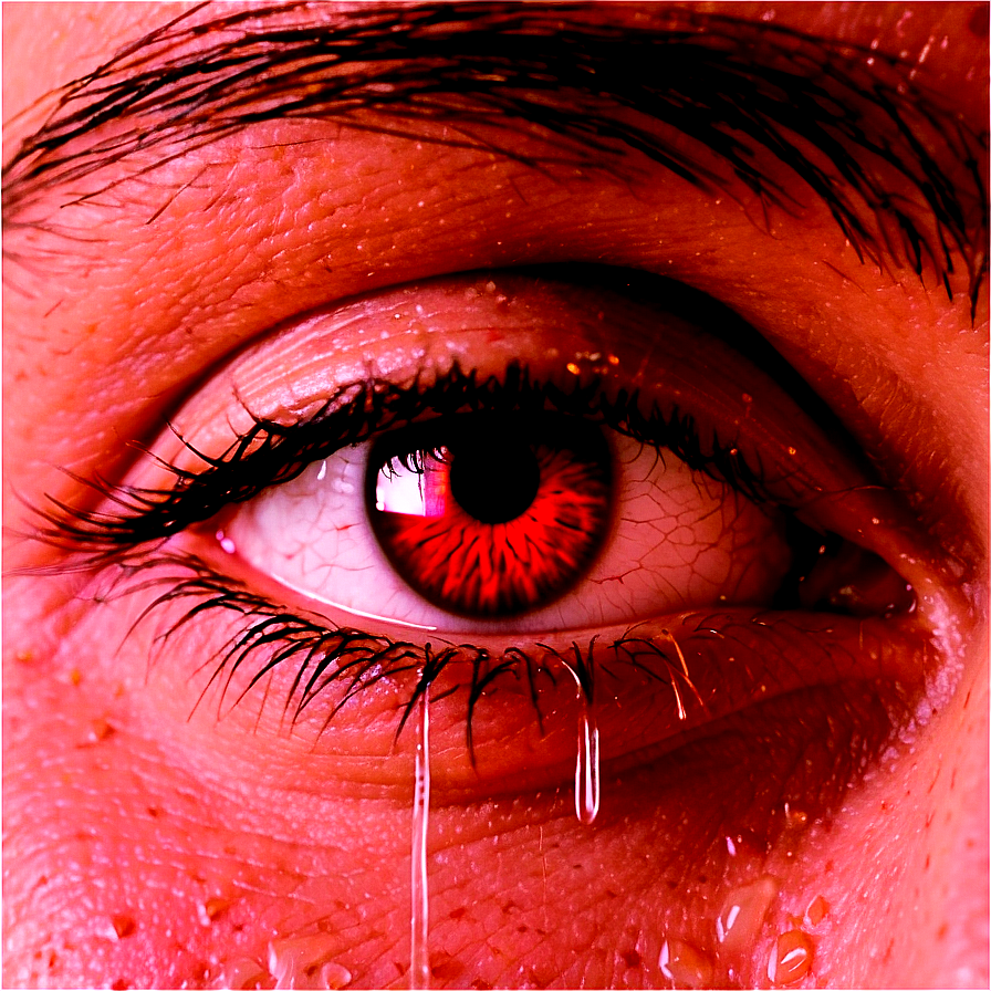 Bloodshot Eyes With Tears Png Pon