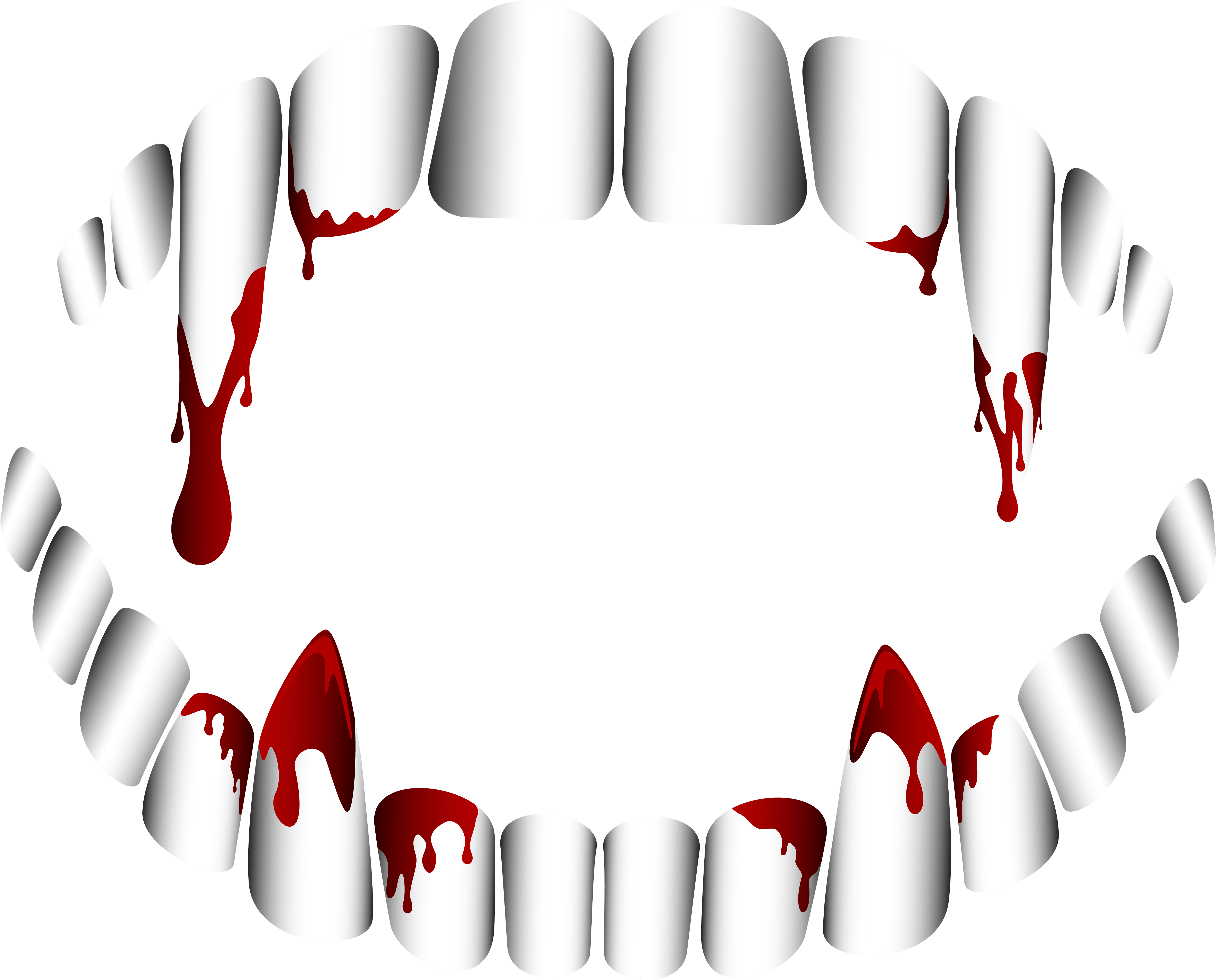 Bloody Vampire Teeth Graphic