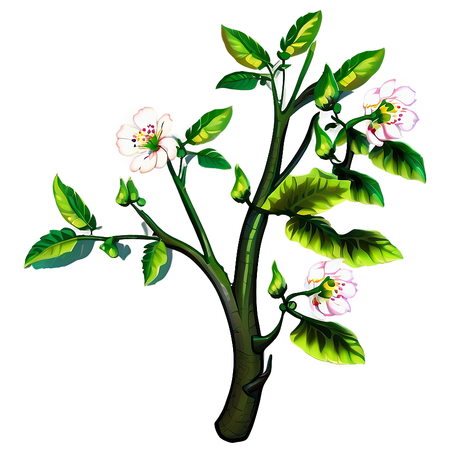 Blooming Branch Illustration