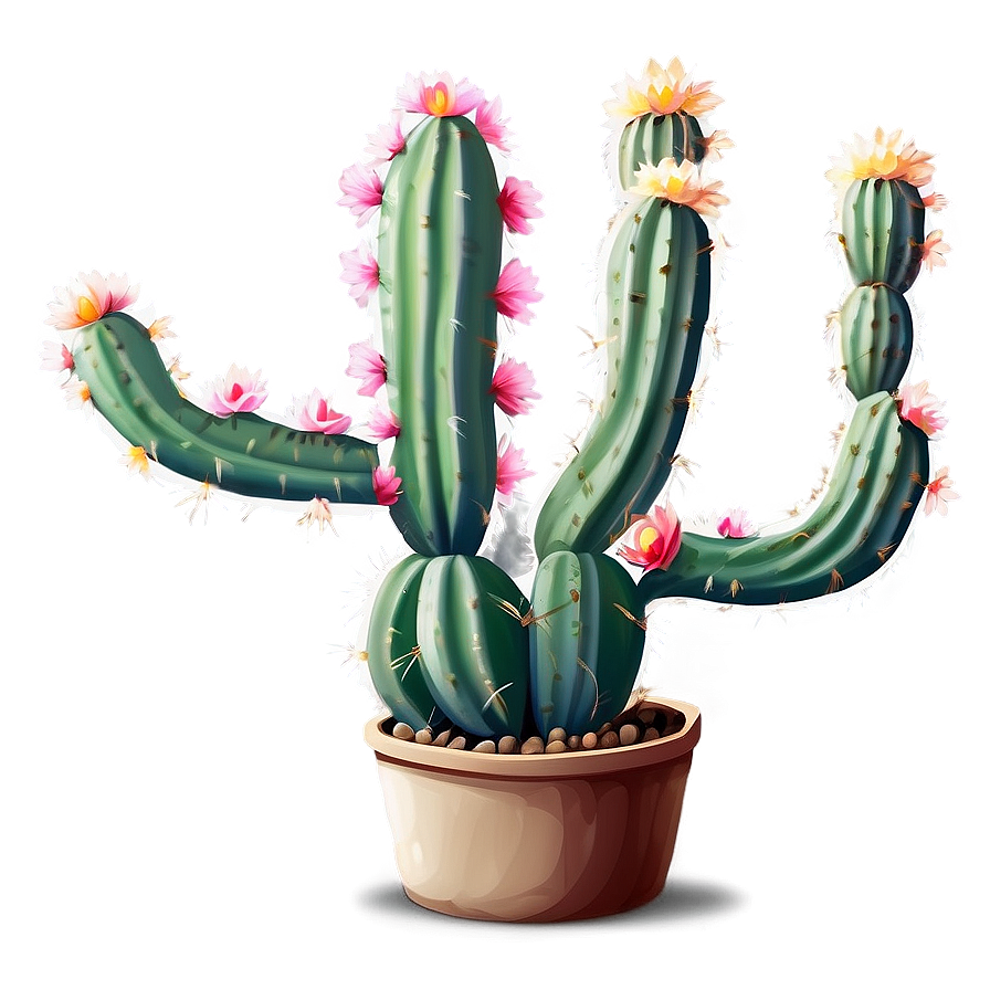 Blooming Cactus Png 9