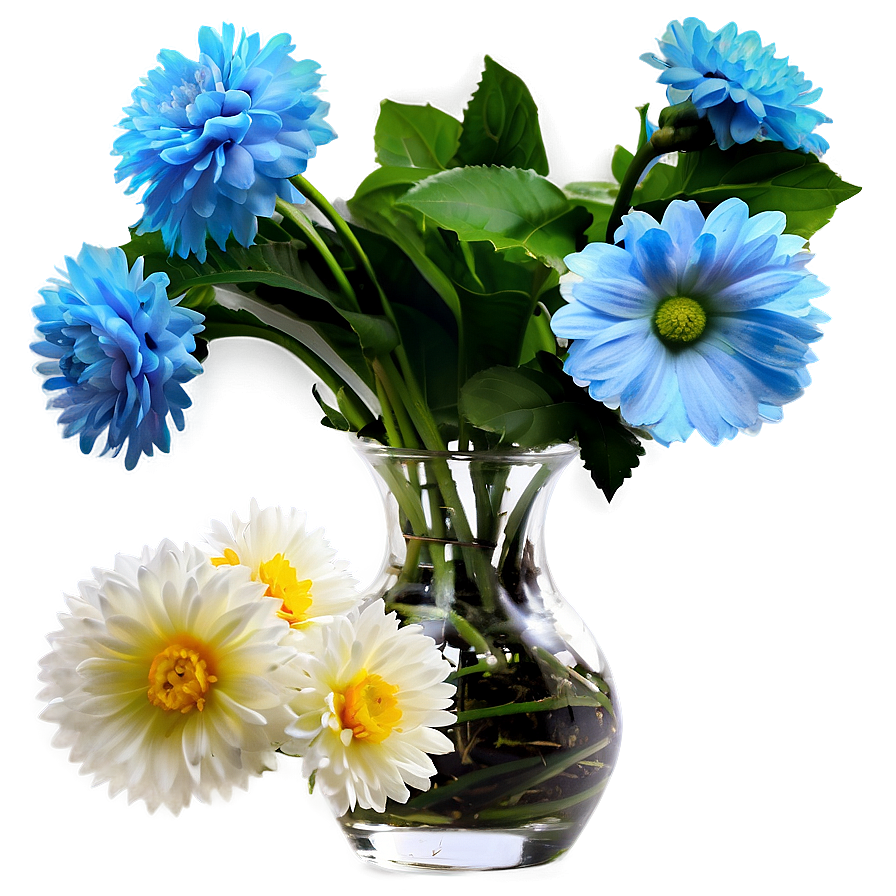 Blooming Flowers Vase Png 49