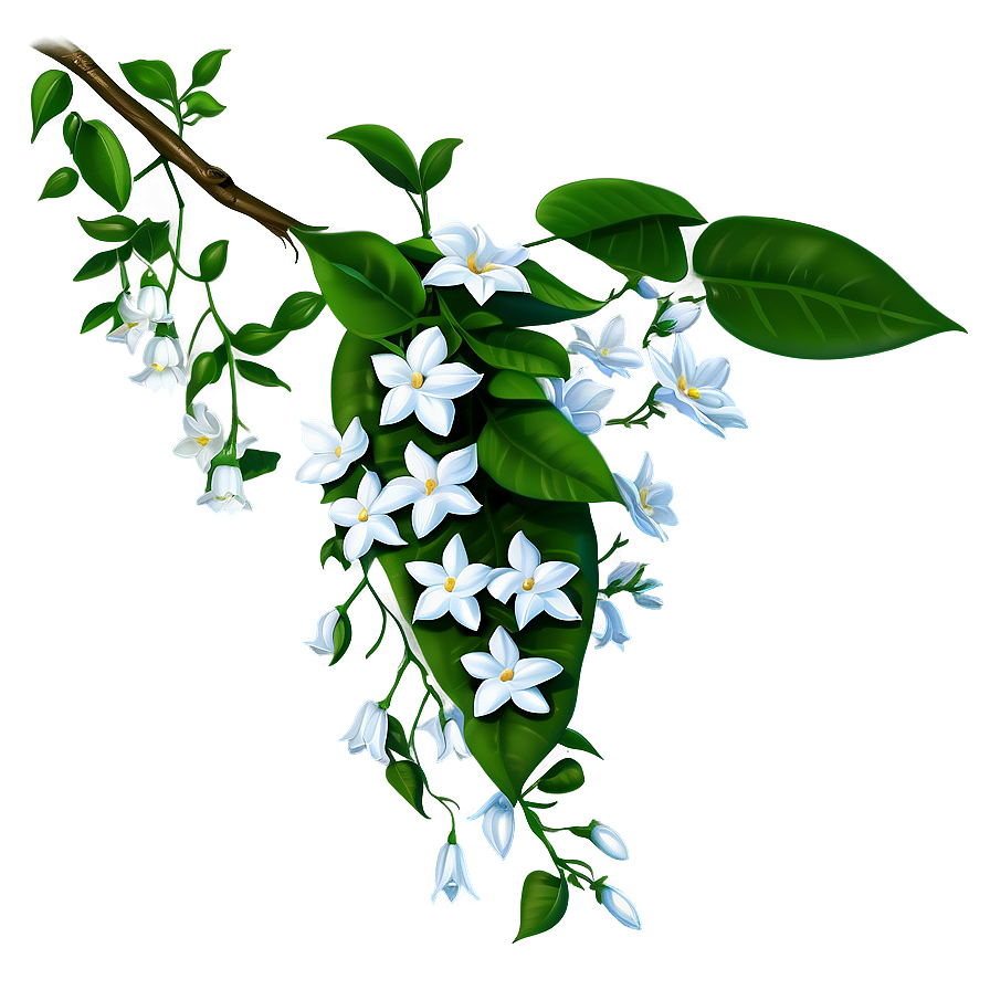 Blooming Jasmine Vine Png 05042024