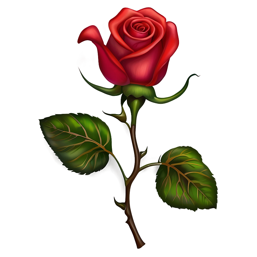 Blooming Rose Tattoo Template Png 64