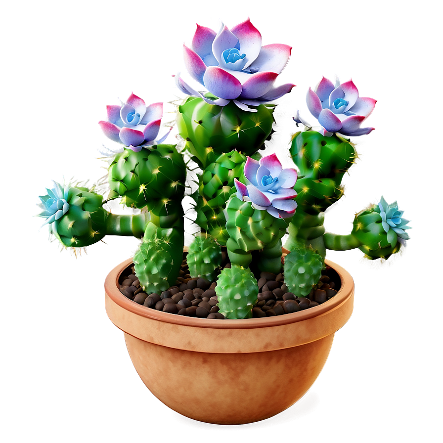 Blooming Succulent Png 05242024