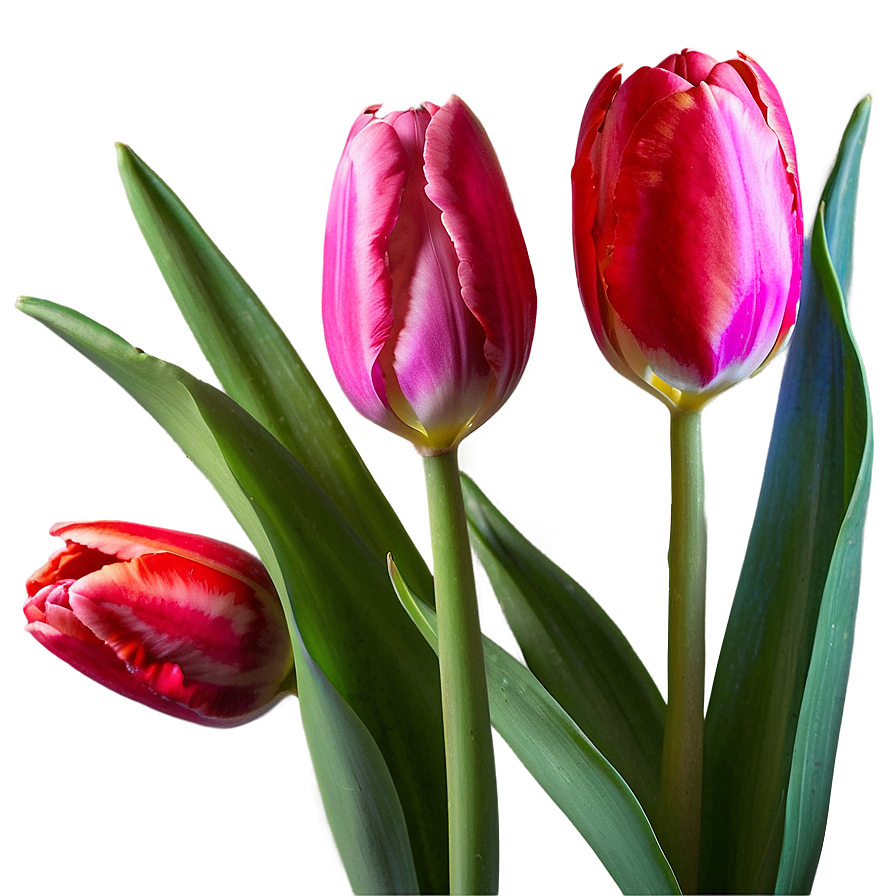 Blooming Tulips Trio Png 05242024