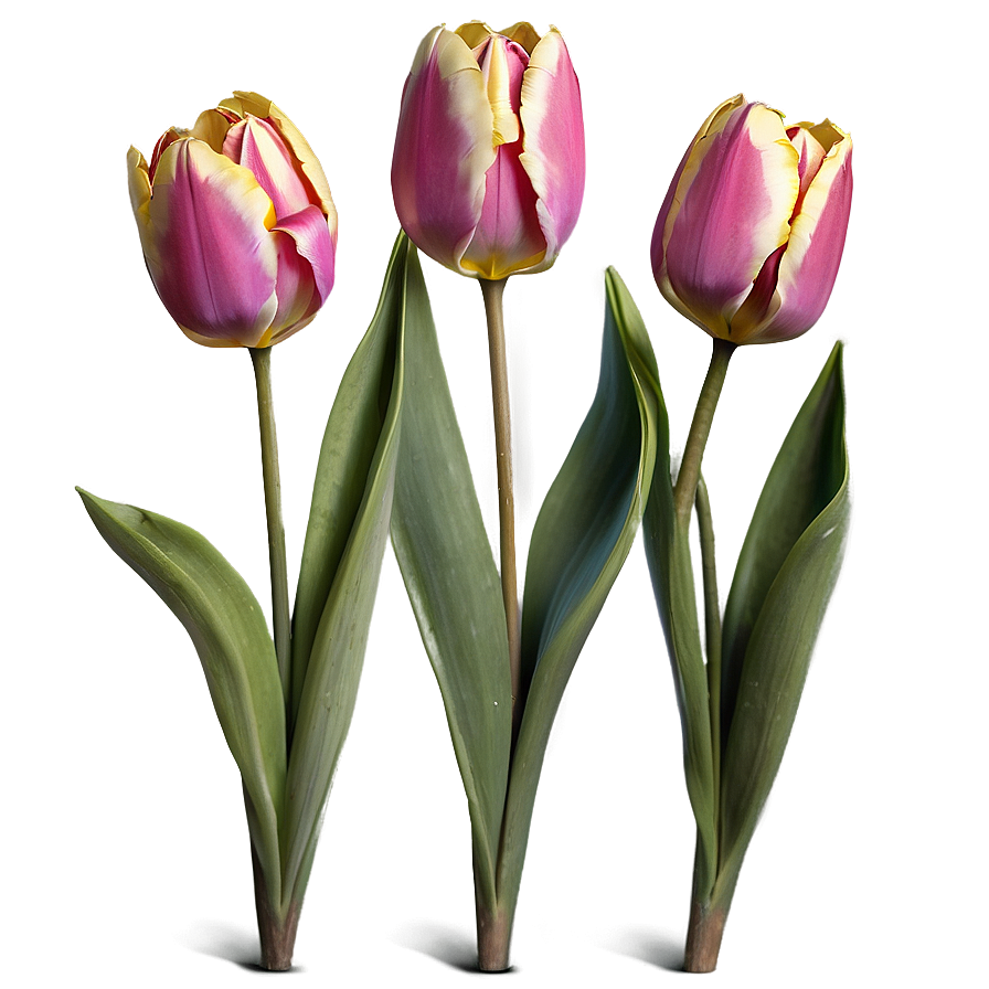 Blooming Tulips Trio Png 92