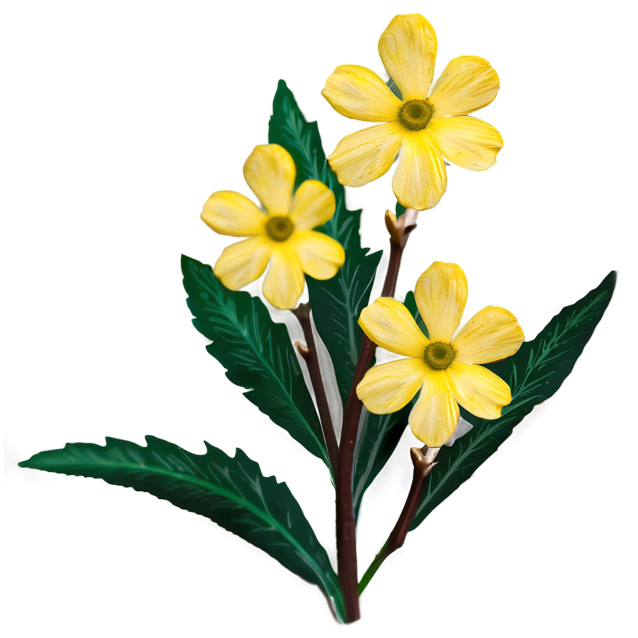 Blooming Yellow Flowers Png 06122024