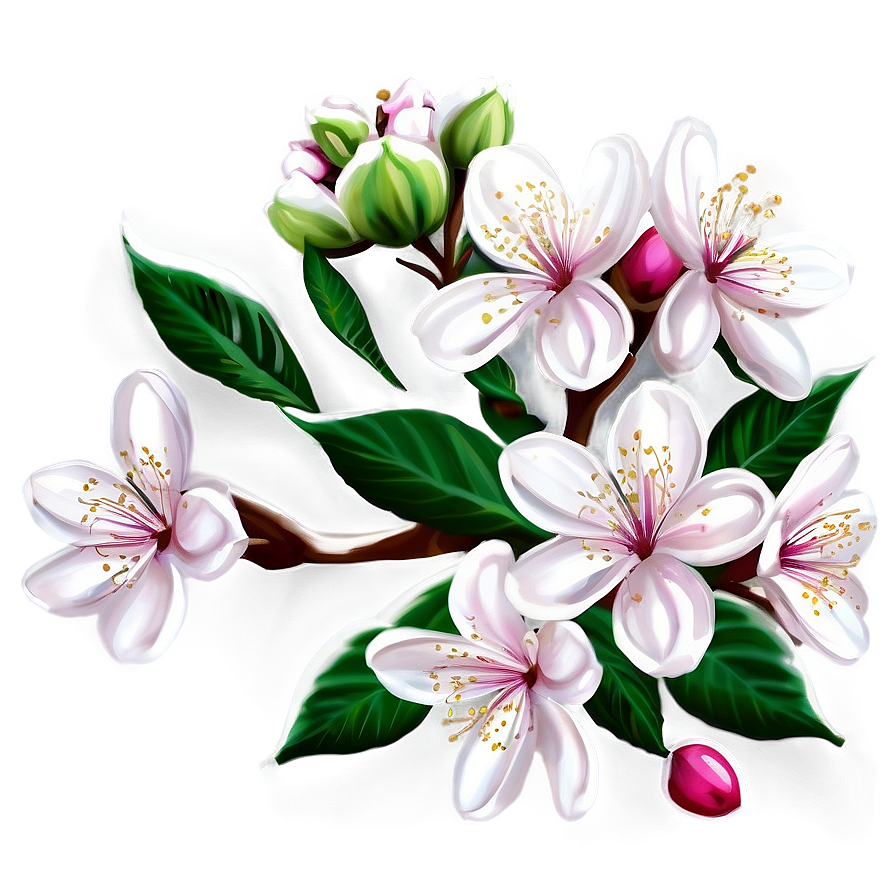 Blossom Print Illustration Png 06262024