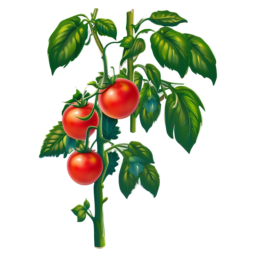 Blossoming Tomato Plant Png 06212024