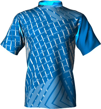 Blue Abstract Pattern Shirt3 D Render