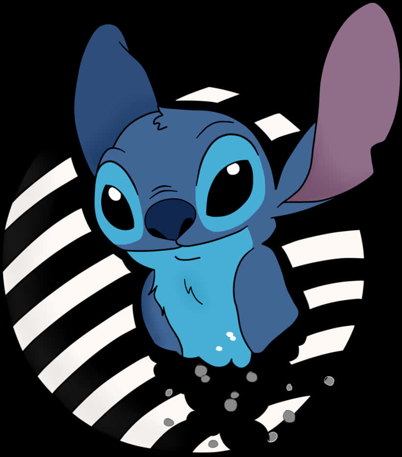 Blue Alien Cartoon Character Illustration