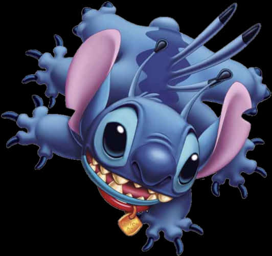 Blue Alien Cartoon Character Stitch