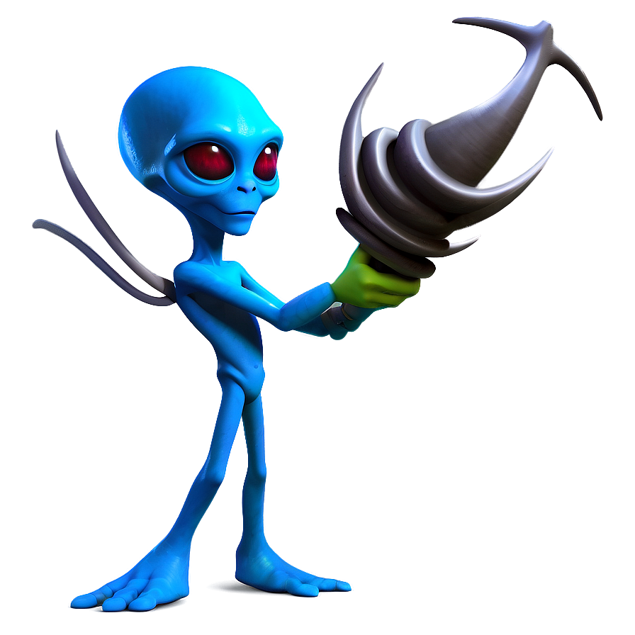 Blue Alien Cartoon Png 06282024