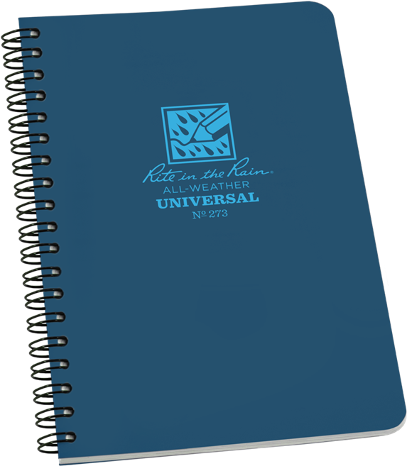 Blue All Weather Notebook Spiral Bound