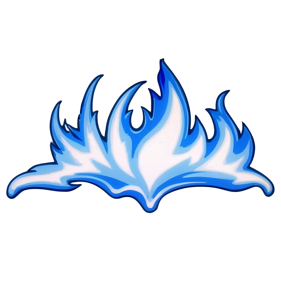 Blue And White Flames Png 19