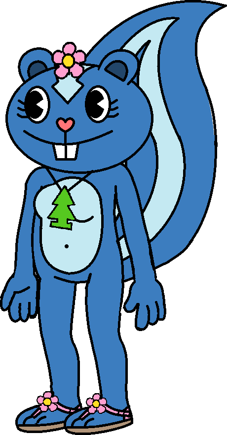 Blue Animated Character Smiling.png