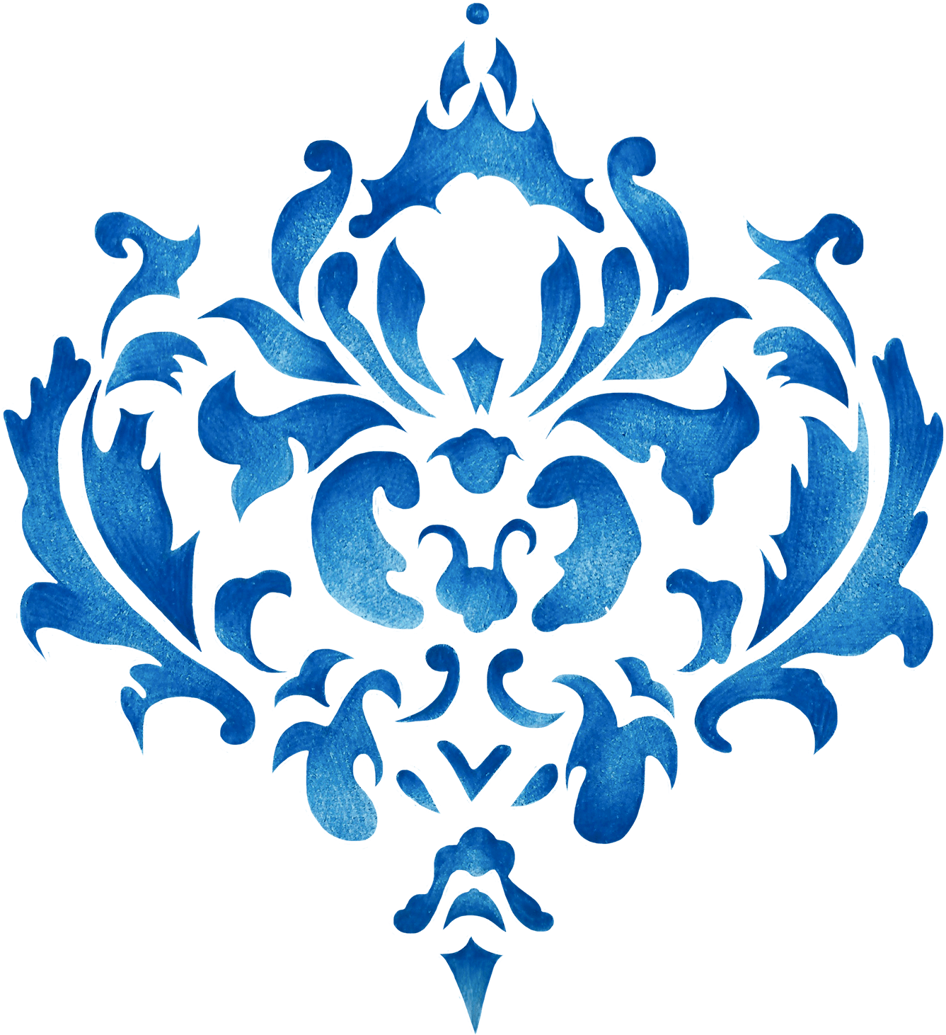 Blue Arabesque Pattern