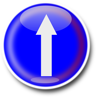 Blue Arrow Button