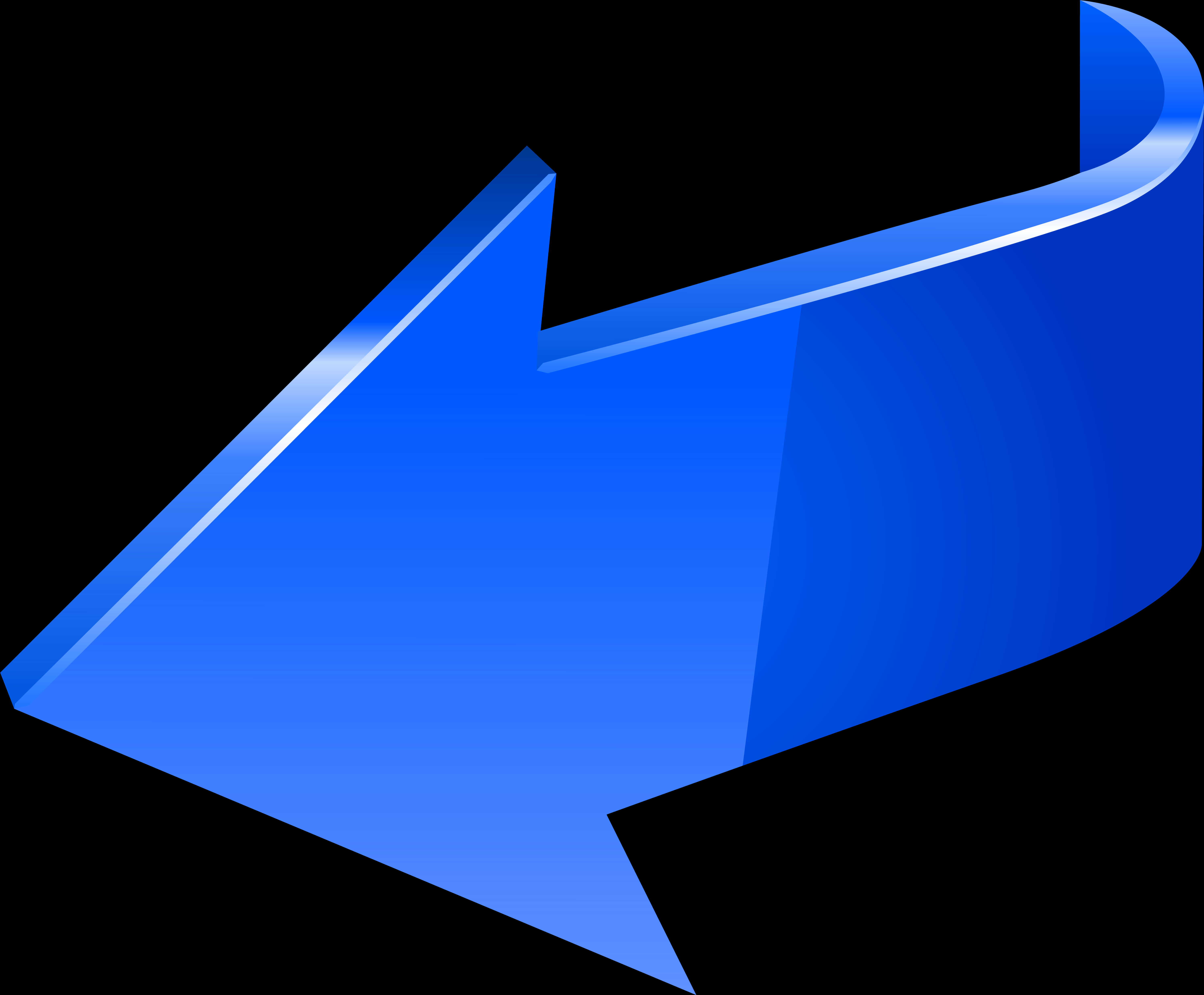 Blue Arrow Graphic