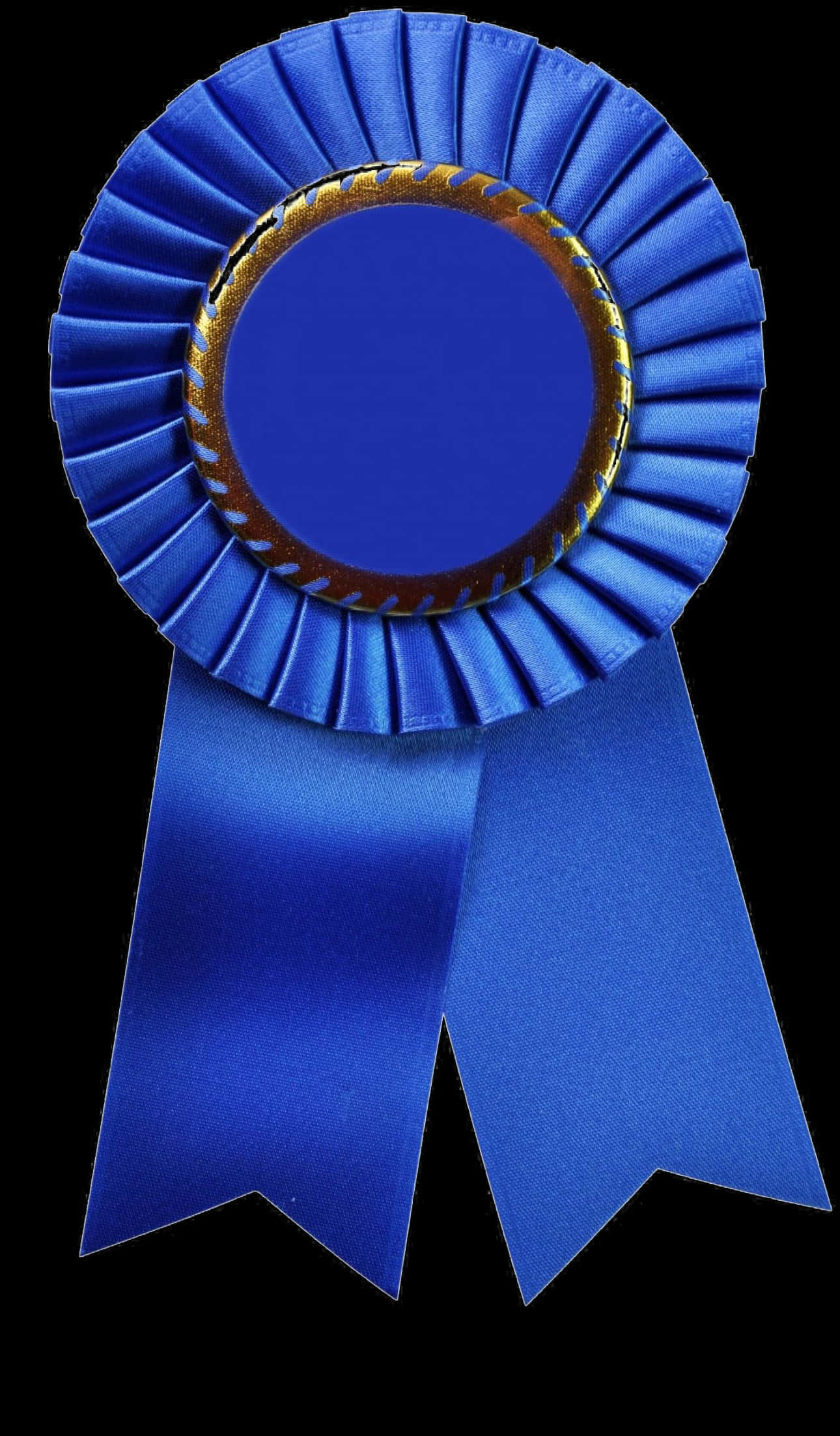 Blue Award Ribbon Isolated