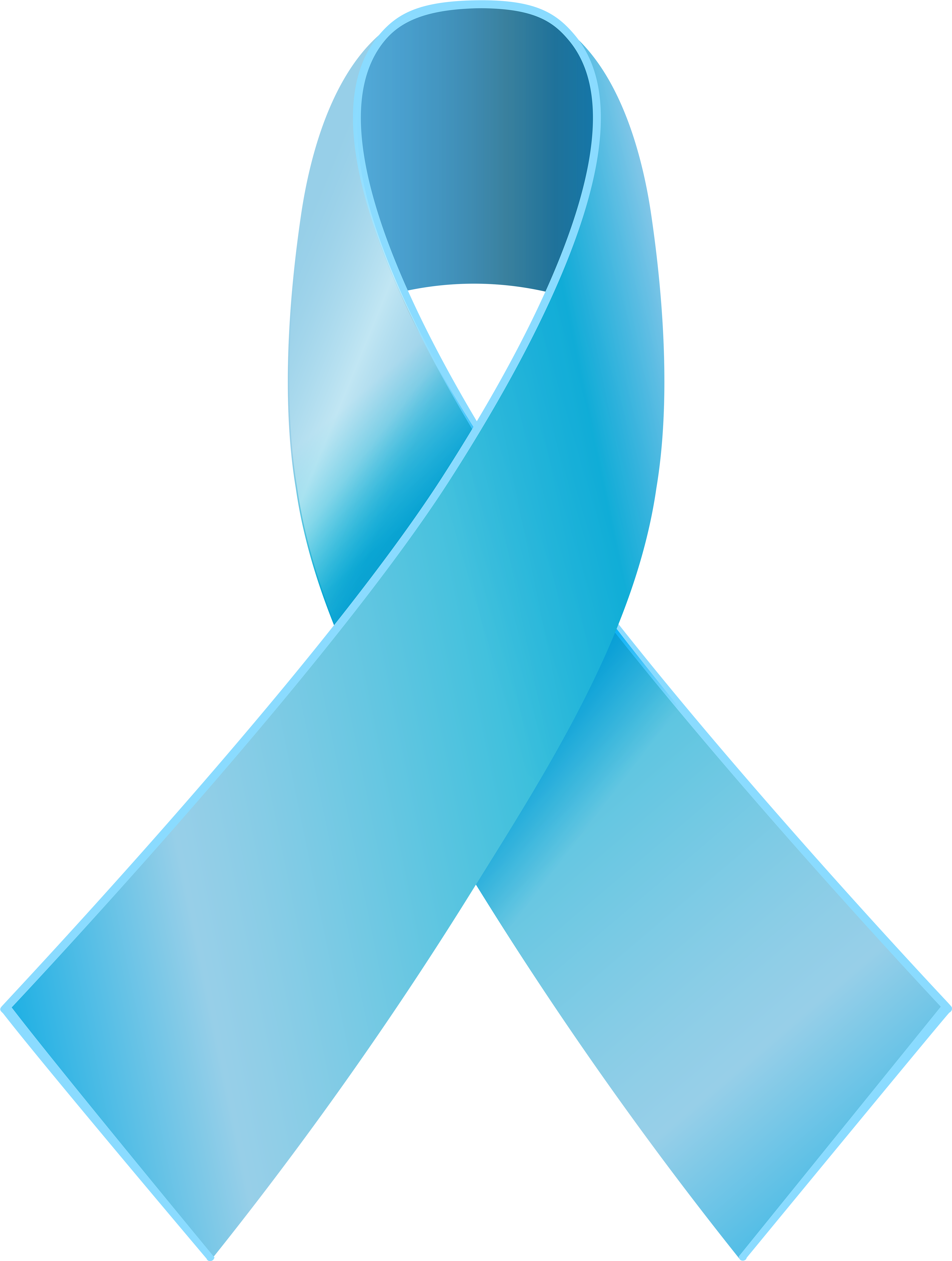 Blue Awareness Ribbon