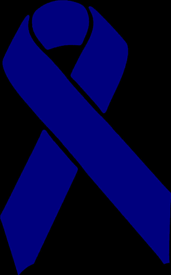 Blue Awareness Ribbon Graphic