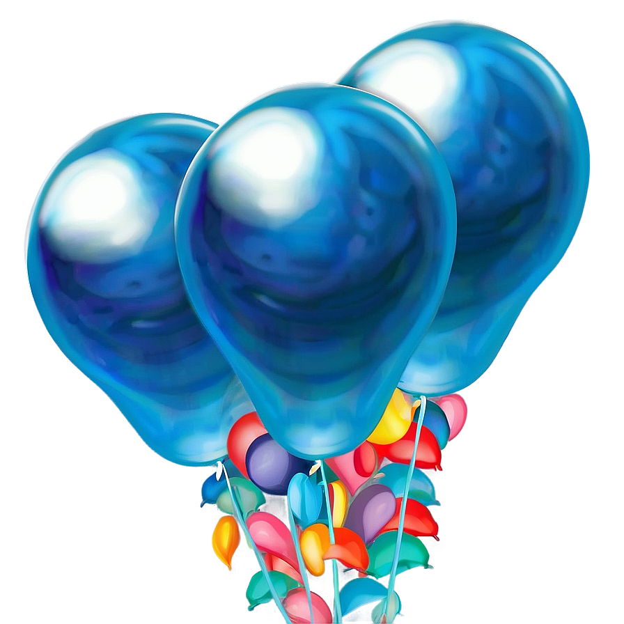 Blue Balloons Png 64