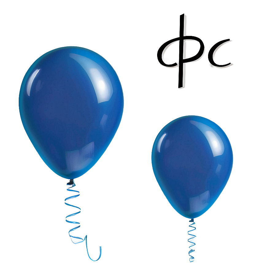 Blue Balloons Png Pjl