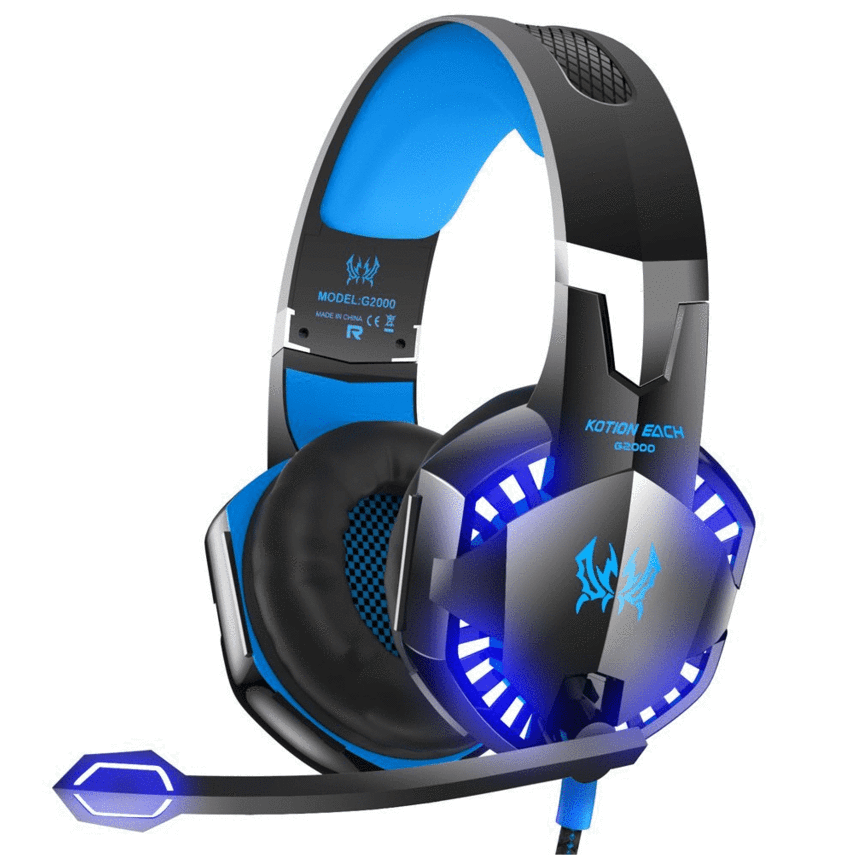 Blue Black Gaming Headset G2000