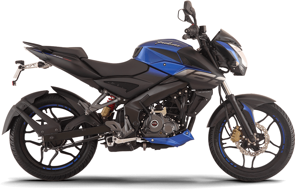 Blue Black Pulsar Motorcycle