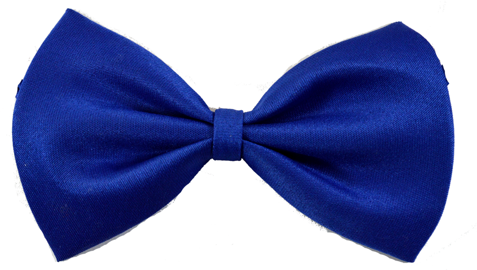 Blue Bow Tie Isolated