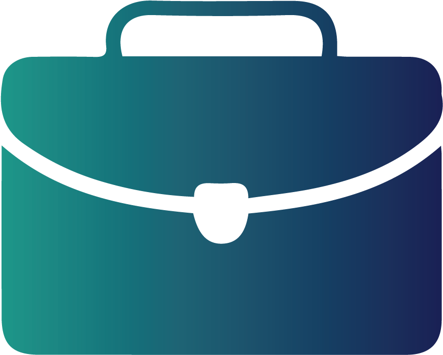 Blue Briefcase Icon