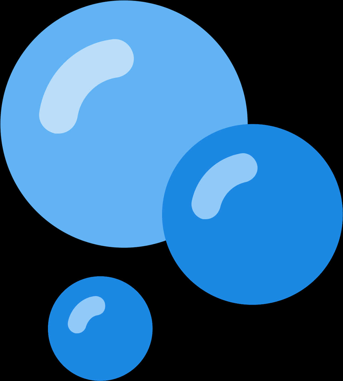 Blue Bubbles Vector Illustration