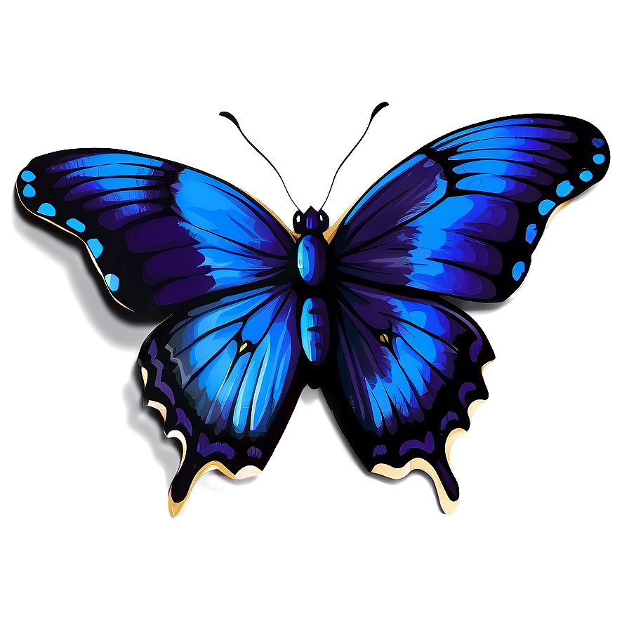 Blue Butterflies Vector Png Abm