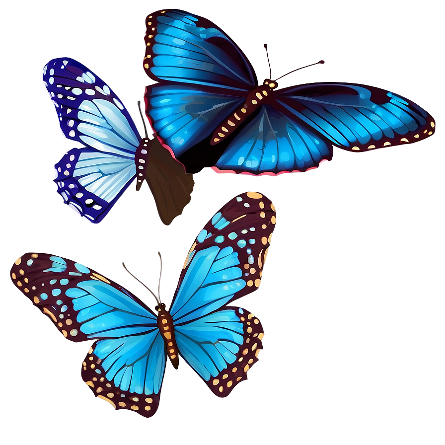 Blue Butterfly Clipart Png Gbc5