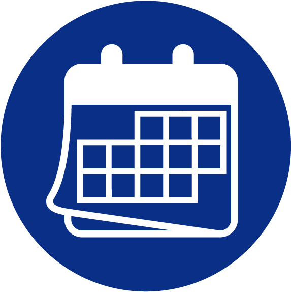Blue Calendar Icon Clipart